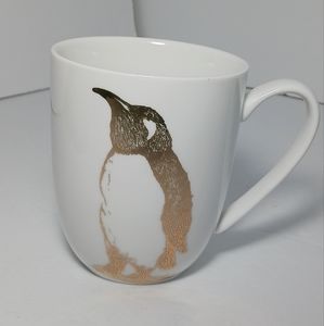 Pier 1 Imports Porcelain Penguin Coffee Tea Mug Cup